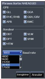 LOWRANCE ELITE 4 HDI - Pour sélectionner un taux de transmission : - 1