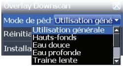 LOWRANCE ELITE 4 HDI - Menus déroulants - 1