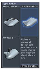 LOWRANCE ELITE 4 HDI - Type de sonde - 1