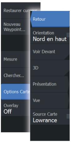 LOWRANCE ELITE 5 DSI - Superposition sur carte - 1