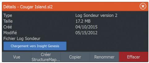 LOWRANCE ELITE 5 DSI - Chargement des fichiers d'historique vers insight genesis - 1