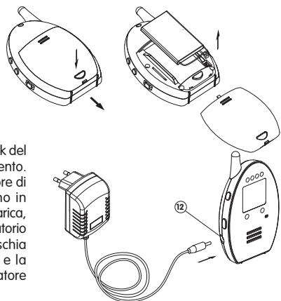 BABYMOOV BABYPHONE AUDIO GREEN DIGITAL - Caricamento della batteria con l'adattatore di rete - 1