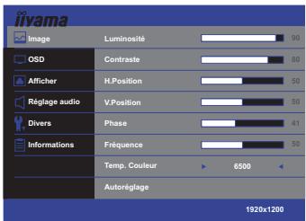 IIYAMA XB2485WSU-B1 - Utilisation du moniteur - 1