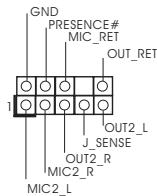 ASROCK AD2550B-ITX - Connecteur audio panneau - 1