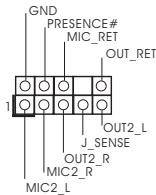ASROCK AD2550B-ITX - 前置音效接頭 - 1
