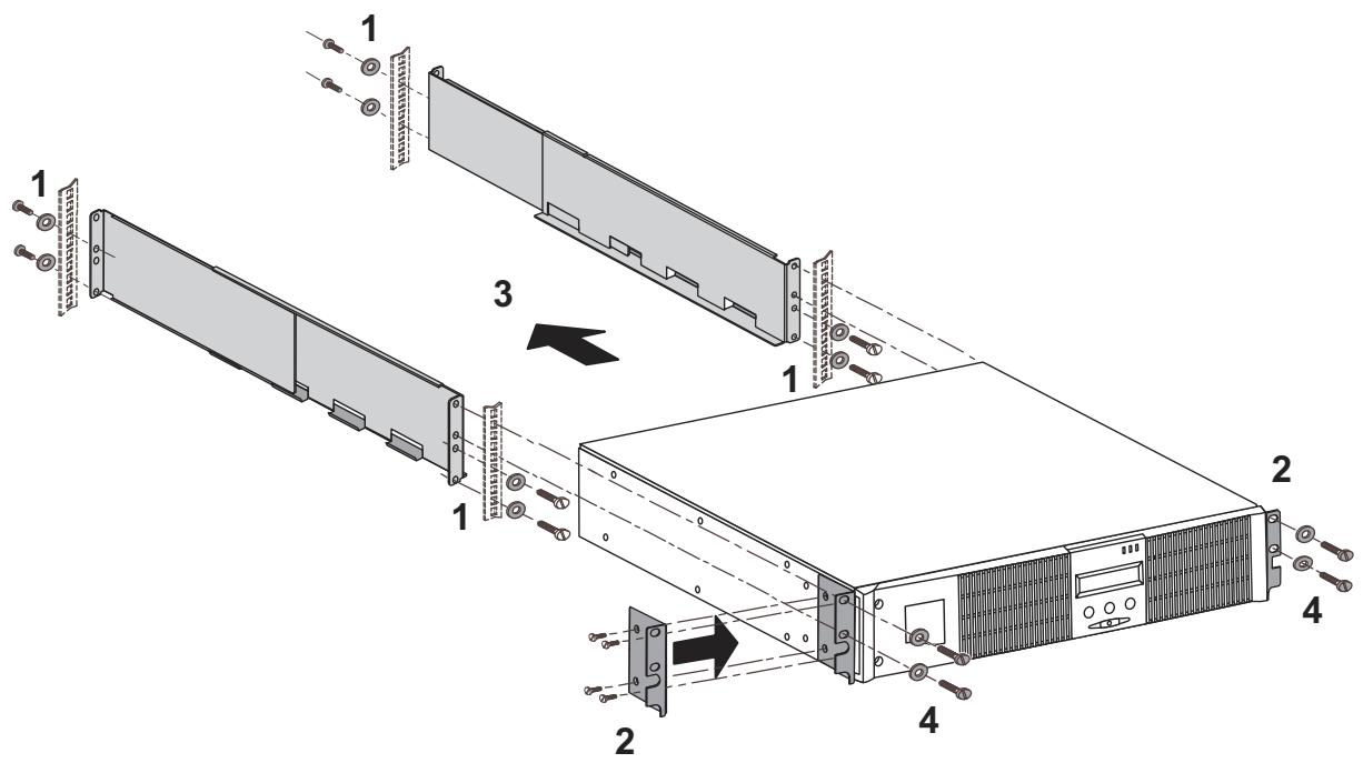 EATON EX 1500 - Installation du modèle RT dans un rack - 2