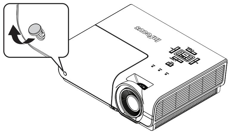 INFOCUS IN3118HD - Enlevez le couvercle à vis. - 1