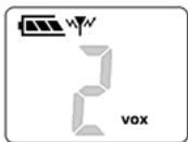 TOPCOM TWINTALKER 5400 - Réglage du niveau du mode iVOX - 1