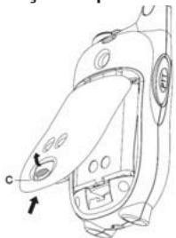 TOPCOM TWINTALKER 5400 - Colocacao da pilha - 1