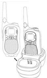 TOPCOM TWINTALKER 5400 - Charging batteries - 1