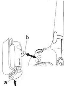 TOPCOM TWINTALKER 5400 - Instalar / Remover o clipe de cinto - 1