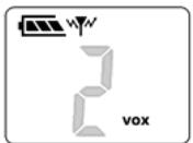 TOPCOM TWINTALKER 5400 - Adjusting the iVOX level - 1