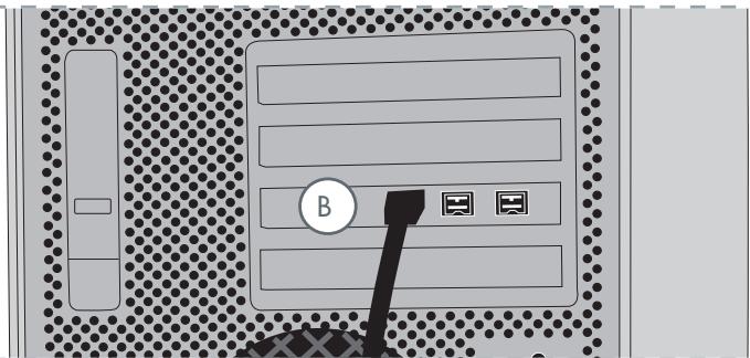 LACIE D2 QUADRA 2 TO - C. connexion via le câble d'interface firewire 800 - 2