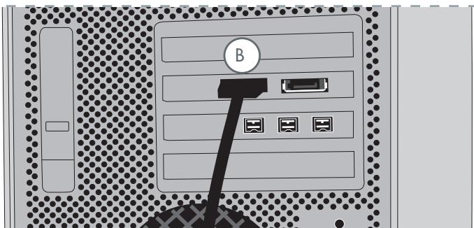 LACIE D2 USB 3.0 2 TO - D. connexion via le câble d'interface esata - 2