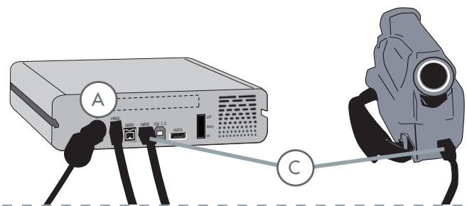 LACIE D2 USB 3.0 2 TO - -Configurations de connexion en chaine - 1