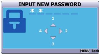 VIEWSONIC PJD5555LW - Setting a password - 2