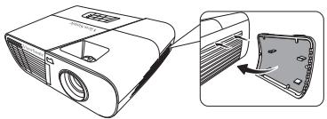 VIEWSONIC PJD5555LW - Installing the dust filter - 1