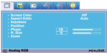 VIEWSONIC PJD5555LWS - Using the menus - 3
