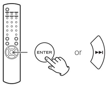 TEAC NPH750 B - Press the ENTER button. - 1