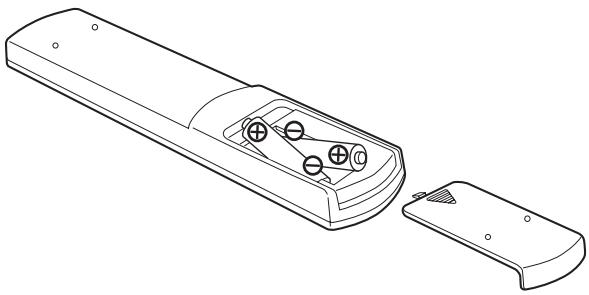 TEAC NPH750 B - Instalación de las pilas - 1