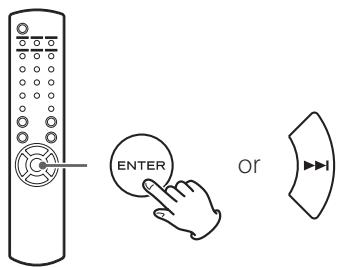 TEAC NPH750 B - Press the ENTER button. - 1