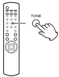 TEAC NPH750 B - Press the TONE button repeatedly to select BASS, TREBLE, or BALANCE. - 1