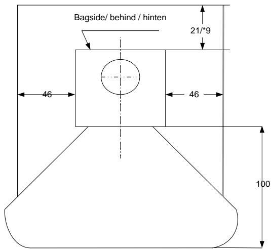 ADURO 13 - Position of the stove/distance requirements - 1