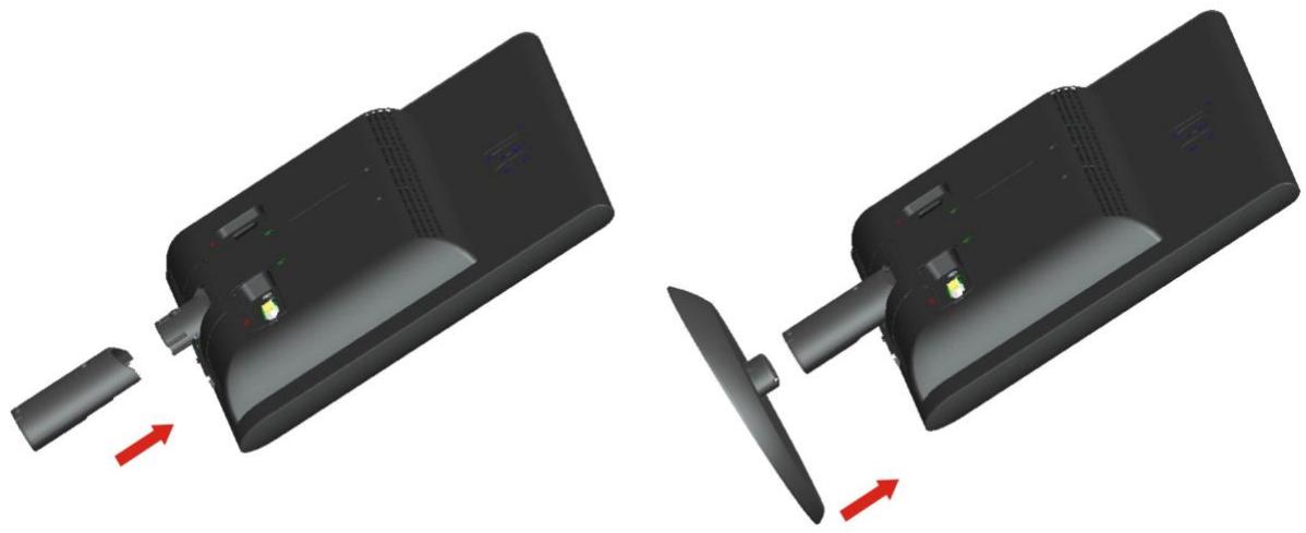 AOC E2250SWDNK - Installation du socle et de la base - 1