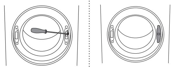 ASKO T411HD.W - Inversion du SENS d'ouverture du HUBLOT - 5