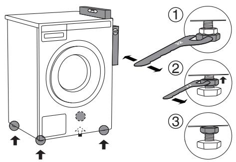 ASKO T411HD.W - Comment monter le sèche-linge sur le lave-linge (ASKO): - 5
