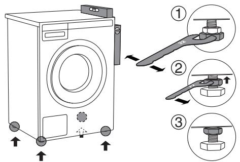 ASKO T411VD.W - Comment monter le sèche-linge sur le lave-linge (ASKO): - 5