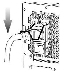 ENERMAX MAXREVO EMR1500EGT - AC cord can get loose in many ways. The ENERMAX CordGuard lock can fix your AC cord tightly to the PSU, so that it will not be easily detached and avoid shut-downs of your PC. The following is CordGuard installation: - 4