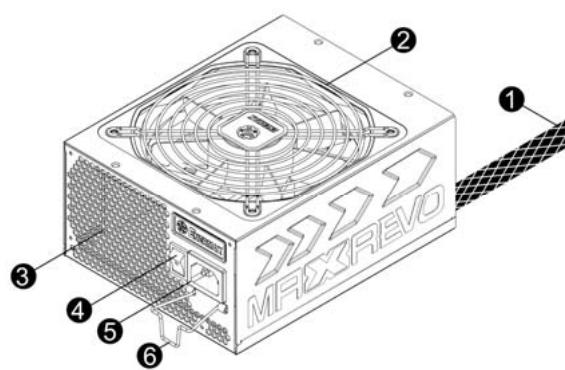 ENERMAX MAXREVO EMR1500EGT - 部品名 - 1