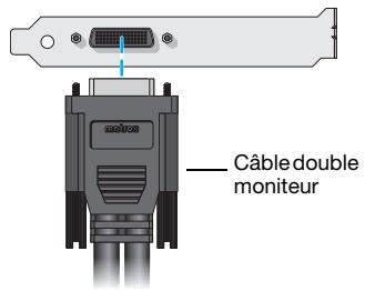 MATROX M9120 PLUS LP PCIE X16 - Connectez le câble double moniteur - 1