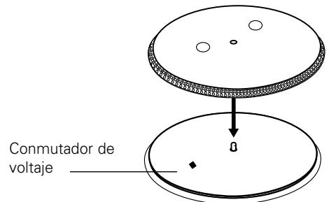 AUDIO TECHNICA ATLP120 - Configuración del conmutador del selector de voltaje - 1
