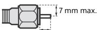 SONY KDL-32W705C - Recommendation of F-type plug - 1