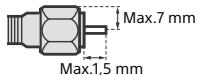 SONY KDL-32W705C - Aanbeveling voor de F-stekker - 1