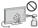 SONY KDL-32W705C - Obchodzenia są powierzchnia ekranu/ obudowa odiornika TV i ich czyszczenen - 1