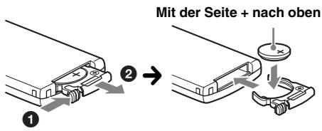 SONY MEX-BT3900U - Austauschen der Lithiumbatterie der Kartenfernbedienung - 1