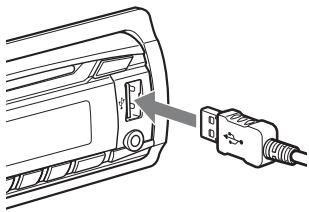 SONY MEX-BT3900U - Schlieben Sie das USB-Gerät an den USB-Anschluss an. - 1
