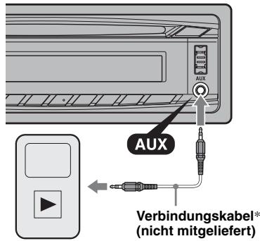 SONY MEX-BT3900U - Anschlieben eines tragbaren Audiogeräts - 1