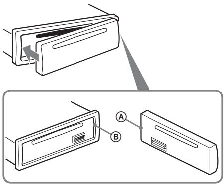 SONY MEX-BT3900U - Attaching the front panel - 1