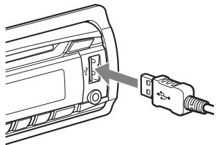 SONY MEX-BT3900U - Connect the USB device to the USB connector. - 1
