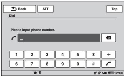 SONY XNV-L66BT TOMTOM - Berühren Sie „Call Menu" und dann „Dial". - 1