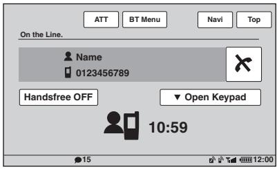 SONY XNV-L66BT TOMTOM - Bewerkingen tijdens een gesprek - 1
