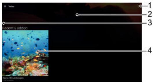 SONY XPERIA Z4 TABLET (SGP711) - Regarder des vidéos dans l'application video - 1