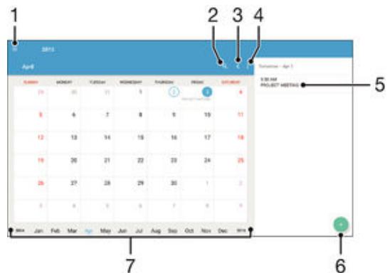 SONY XPERIA Z4 TABLET (SGP711) - Calendrier - 2