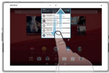 SONY XPERIA Z4 SGP712 - Pour ouvrir ou fermer le volet de notification - 1