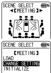 PANASONIC RR-XS400E-S - Changing recording scene settings - 1