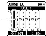 PANASONIC RR-XS400E-S - The sound EQ is effective only when listening with the earphones. - 1